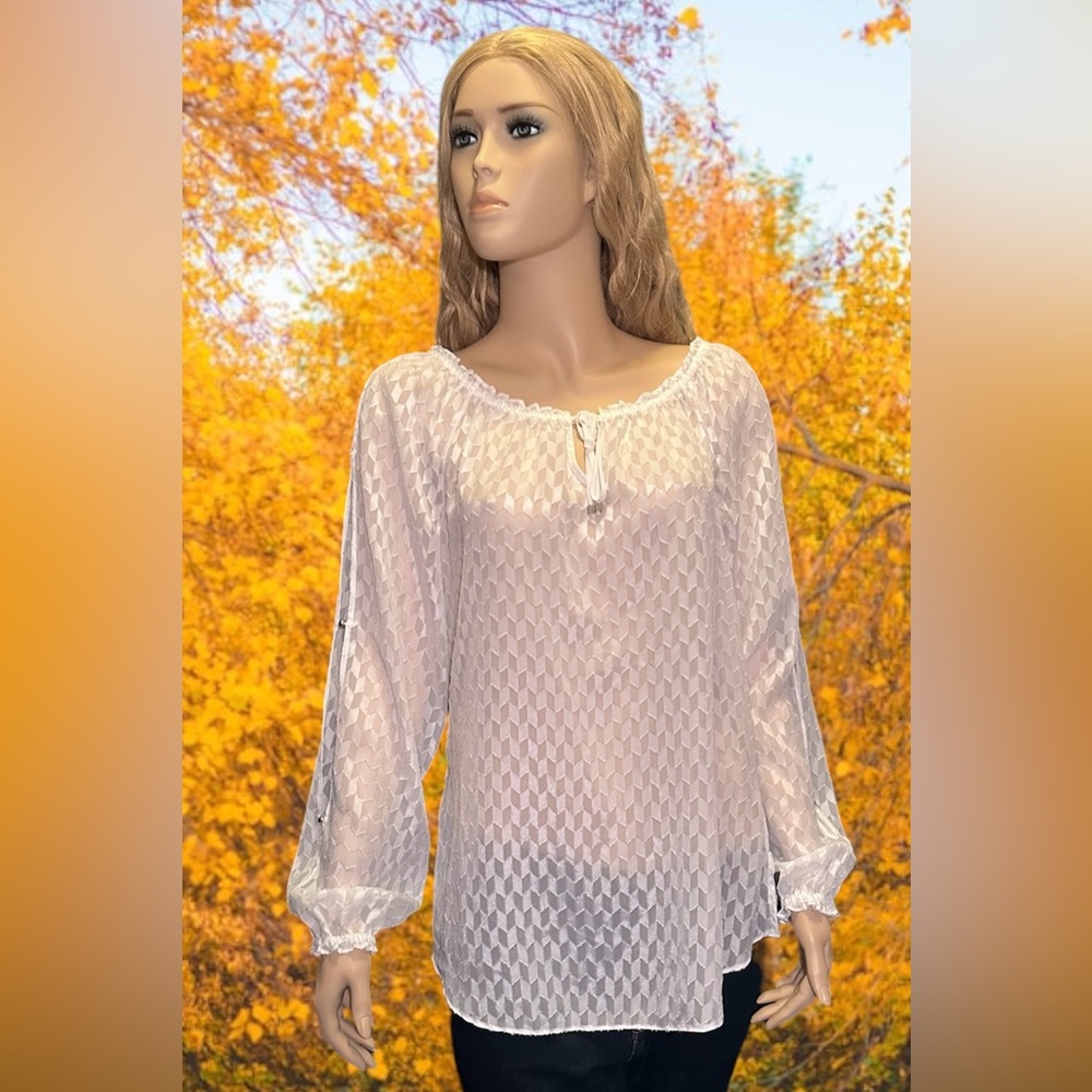 White House Black Market Blouse Large